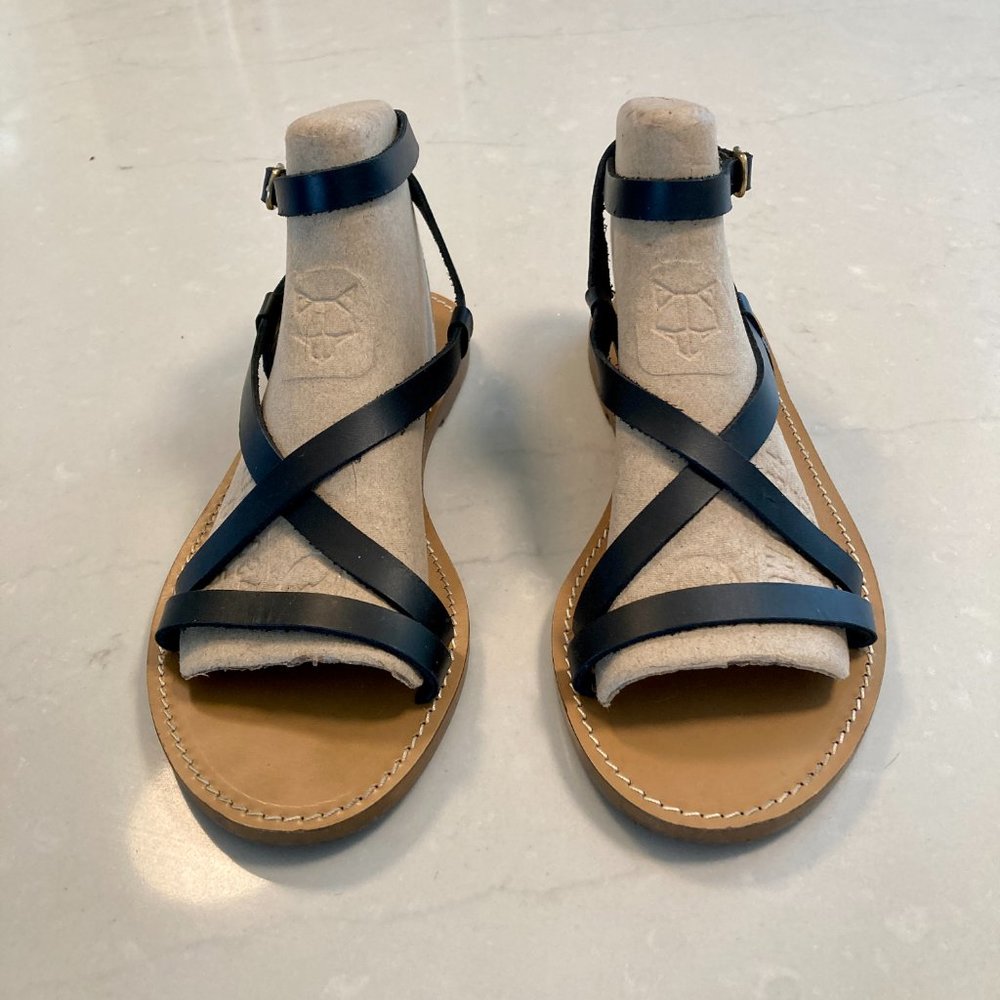 J. Crew Flat Strappy Sandals in vachetta leather - Picture 3 of 12
